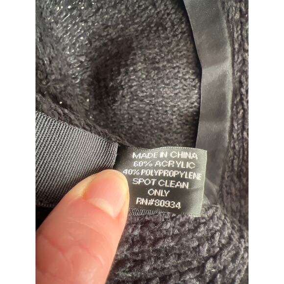 AUGUST HAT COMPANY BLACK W/ GOLD PEARL BUTTERFLY AND FLOWER EMBELLSHMENTS - Picture 8 of 10